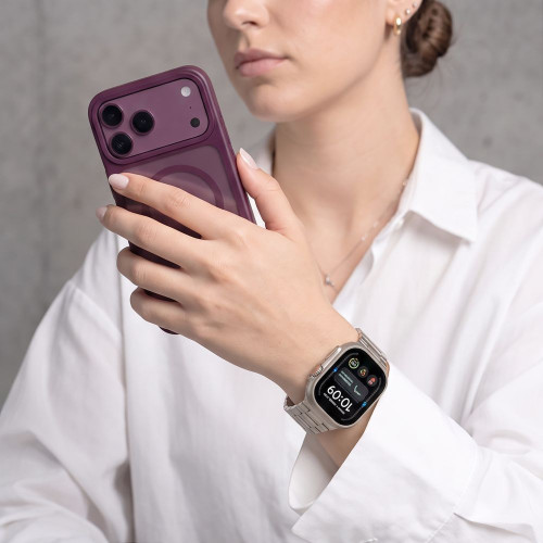 Tech-protect Stainless Apple Watch 8 / 9 / 10 / 11 / 12 / Se / Ultra (44 / 45 / 46 / 49 Mm) Starlight, Ansicht 5