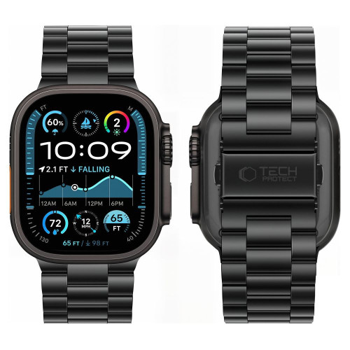 Tech-protect Stainless Apple Watch 8 / 9 / 10 / 11 / 12 / Se / Ultra (44 / 45 / 46 / 49 Mm) Black, Ansicht 3