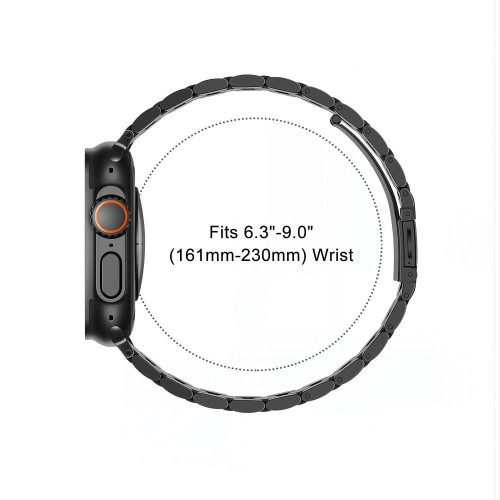 Tech-protect Stainless Apple Watch 8 / 9 / 10 / 11 / 12 / Se / Ultra (44 / 45 / 46 / 49 Mm) Black, Ansicht 4