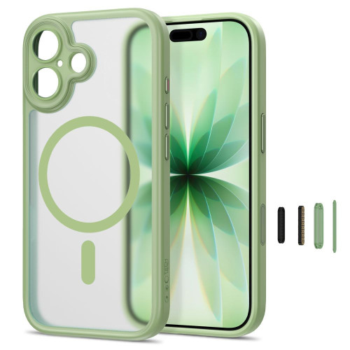 Tech-protect Magpeak Magsafe Cc Iphone 17 Matte Sage, Ansicht 2