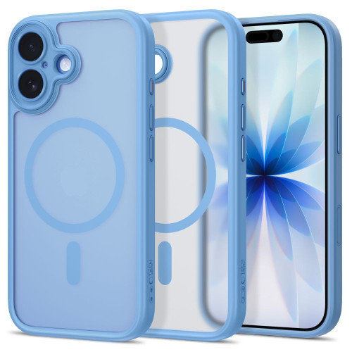 Tech-protect Magpeak Magsafe Cc Iphone 17 Matte Mist Blue