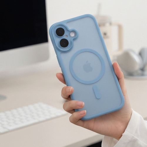 Tech-protect Magpeak Magsafe Cc Iphone 17 Matte Mist Blue, Ansicht 5