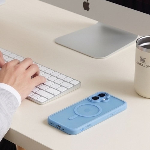 Tech-protect Magpeak Magsafe Cc Iphone 17 Matte Mist Blue, Ansicht 8