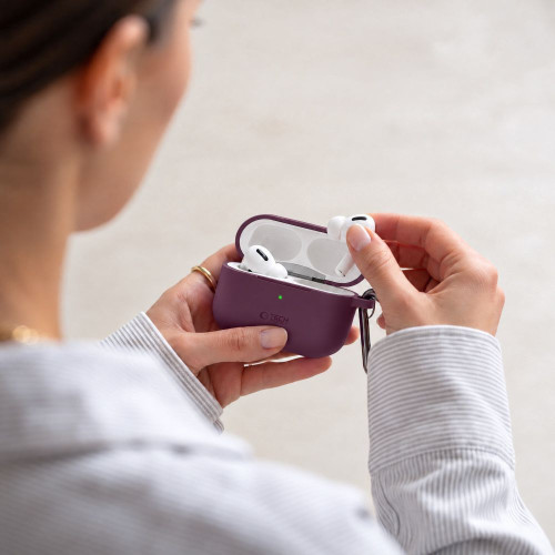 Tech-protect Silicone Hook Apple Airpods Pro 3 Burgundy, nézet 5