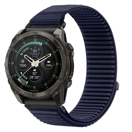 Tech-protect Nylonloop Garmin Fenix 5x / 5x Plus / 6x / 6x Pro / 7x / 8 / 8 Pro / 9 / 9 Pro (51 Mm) Navy Blue