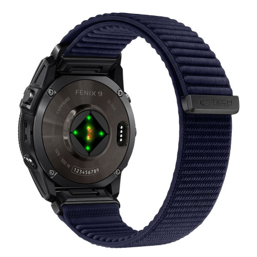 Tech-protect Nylonloop Garmin Fenix 5x / 5x Plus / 6x / 6x Pro / 7x / 8 / 8 Pro / 9 / 9 Pro (51 Mm) Navy Blue, Ansicht 2