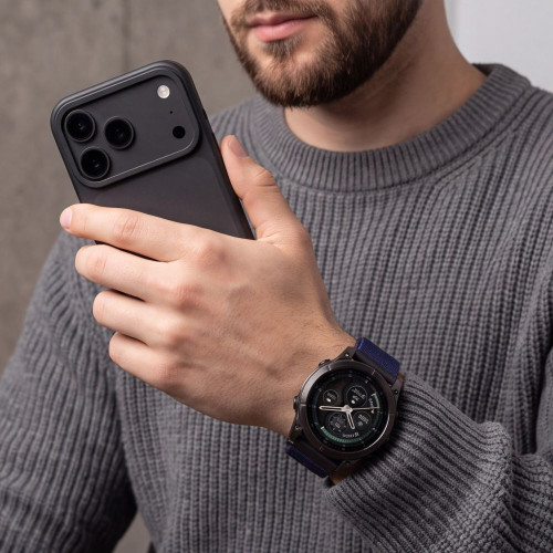 Tech-protect Nylonloop Garmin Fenix 5x / 5x Plus / 6x / 6x Pro / 7x / 8 / 8 Pro / 9 / 9 Pro (51 Mm) Navy Blue, Ansicht 4