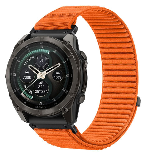 Tech-protect Nylonloop Garmin Fenix 5x / 5x Plus / 6x / 6x Pro / 7x / 8 / 8 Pro / 9 / 9 Pro (51 Mm) Signal Orange