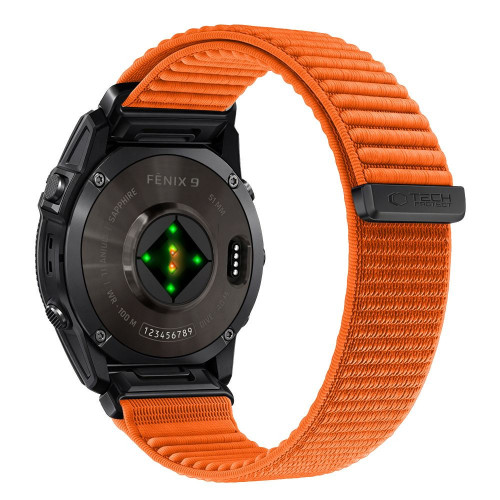 Tech-protect Nylonloop Garmin Fenix 5x / 5x Plus / 6x / 6x Pro / 7x / 8 / 8 Pro / 9 / 9 Pro (51 Mm) Signal Orange, Ansicht 2