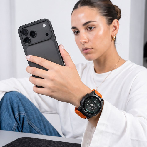 Tech-protect Nylonloop Garmin Fenix 5x / 5x Plus / 6x / 6x Pro / 7x / 8 / 8 Pro / 9 / 9 Pro (51 Mm) Signal Orange, Ansicht 6