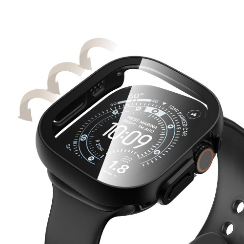 Tech-protect Defense 2-pack Apple Watch Ultra 1 / 2 / 3 / 4 (49 Mm) Black & Clear, widok 5