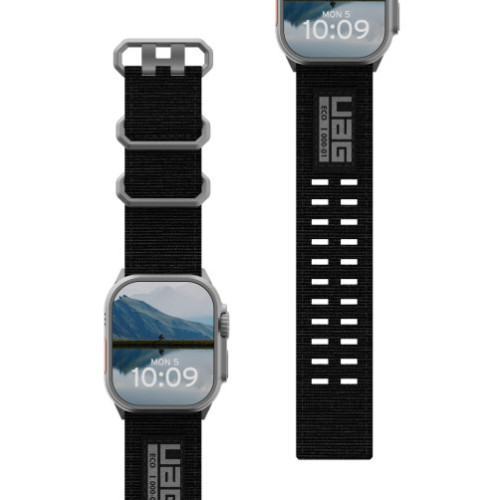 UAG Metropolis - uniwersalny nylonowy pasek do Apple Watch 44mm-49mm (Apple Watch 4-11, SE 1-3, Ultra 1-3) (black), view 3