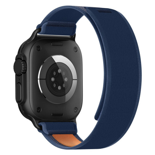 Tech-protect Nylon Elite Apple Watch 8 / 9 / 10 / 11 / 12 / Se / Ultra (44 / 45 / 46 / 49 Mm) Navy/orange, view 3