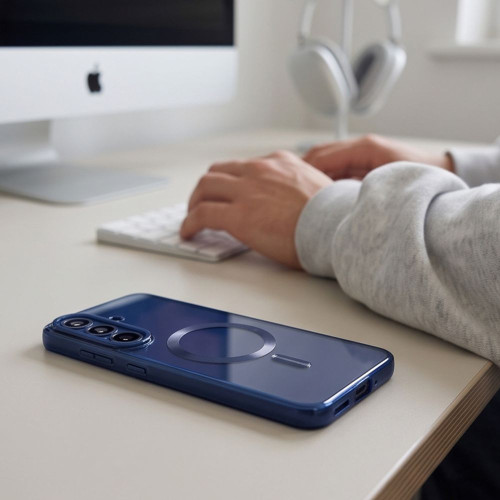 Tech-protect Magflex Magsafe Galaxy S26 Fe Navy Blue, nézet 6