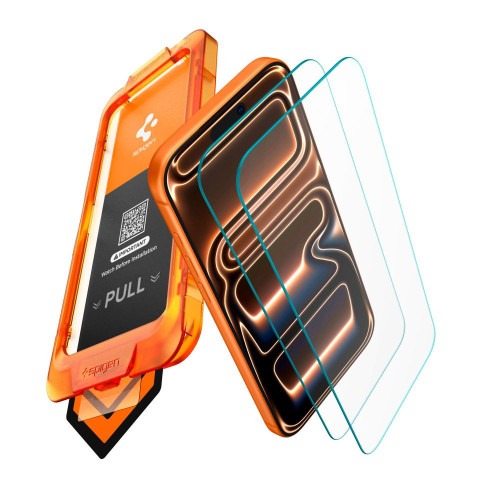 SzkŁo Antyrefleksyjne Spigen Alm S Glas.tr Slim Anti Reflection 2-pack Iphone 17 Pro / 18 Pro Clear, nézet 2