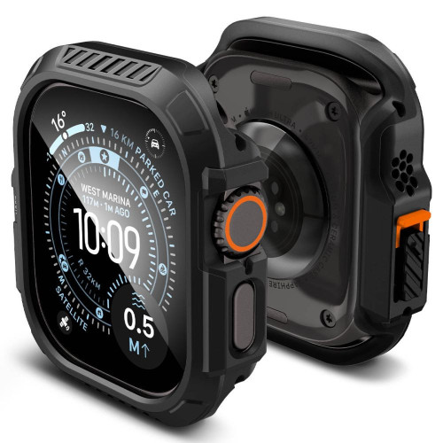 Spigen Lock Fit & Tempered Glass Apple Watch Ultra 1 / 2 /3 / 4 (49 Mm) Matte Black, nézet 4