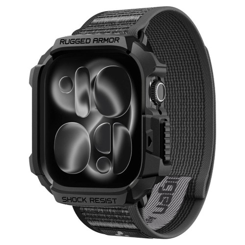 Spigen Athlex Air + Rugged Armor Apple Watch 10 / 11 / 12 (46 Mm) Active Black/grey, nézet 2