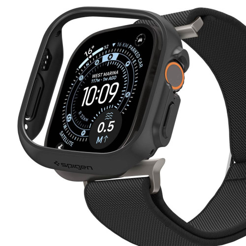 Spigen Lite Fit Ultra & Thin Fit Apple Watch Ultra 1 / 2 / 3 / 4 (49 Mm) Matte Black, nézet 2