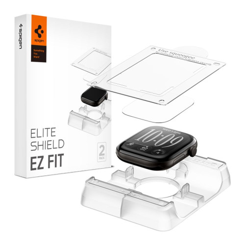 Folia HydroŻelowa Spigen Elite Shield ”ez Fit” 2-pack Apple Watch 12 (42 Mm) Clear