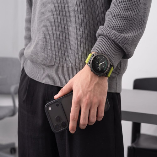 Tech-protect Nylonloop Garmin Fenix 5 / 6 / 6 Pro / 7 / 8 / 8 Pro / 9 / 9 Pro (47 Mm) Electric Lime, Ansicht 4