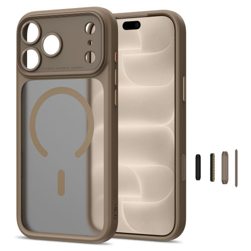 Tech-protect Magpeak Magsafe Cc Iphone 17 Pro / 18 Pro Matte Dark Taupe, nézet 2