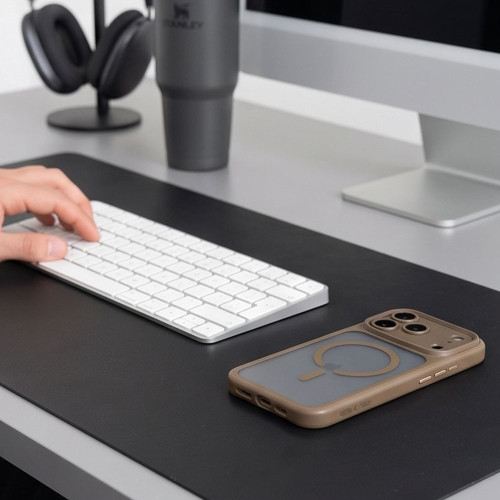 Tech-protect Magpeak Magsafe Cc Iphone 17 Pro / 18 Pro Matte Dark Taupe, nézet 6