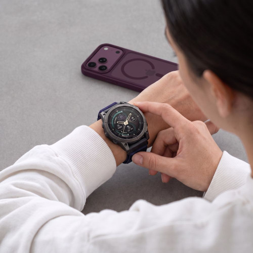 Tech-protect Nylonloop Garmin Fenix 5 / 6 / 6 Pro / 7 / 8 / 8 Pro / 9 / 9 Pro (47 Mm) Navy Blue, Ansicht 8