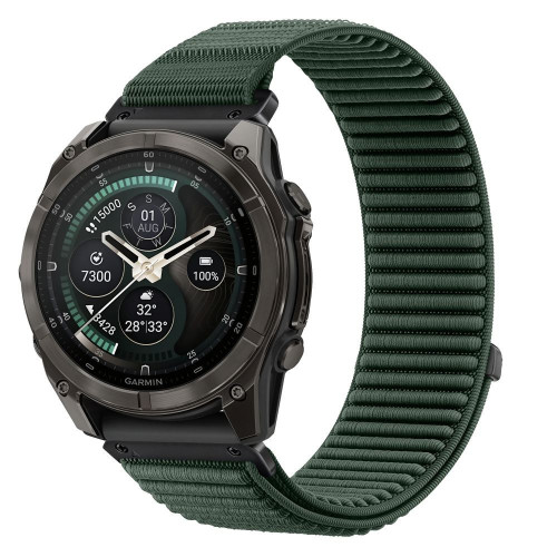 Tech-protect Nylonloop Garmin Fenix 5 / 6 / 6 Pro / 7 / 8 / 8 Pro / 9 / 9 Pro (47 Mm) Military Green