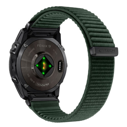 Tech-protect Nylonloop Garmin Fenix 5 / 6 / 6 Pro / 7 / 8 / 8 Pro / 9 / 9 Pro (47 Mm) Military Green, Ansicht 2