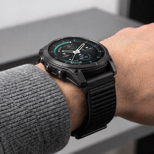 Tech-protect Nylonloop Garmin Fenix 5 / 6 / 6 Pro / 7 / 8 / 8 Pro / 9 / 9 Pro (47 Mm) Black, Ansicht 7