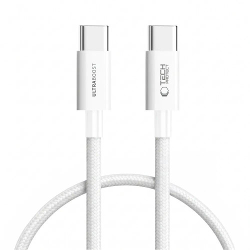 Tech-protect Ultraboost Lite Usb-c Cable Pd 60w / 3a 50cm White, nézet 2