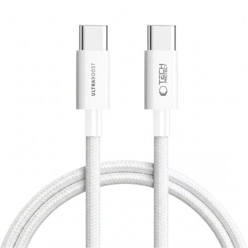 Tech-protect Ultraboost Lite Usb-c Cable Pd 60w / 3a 150cm White, nézet 2