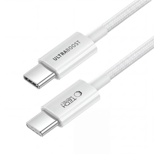 Tech-protect Ultraboost Lite Usb-c Cable Pd 60w / 3a 150cm White, nézet 3