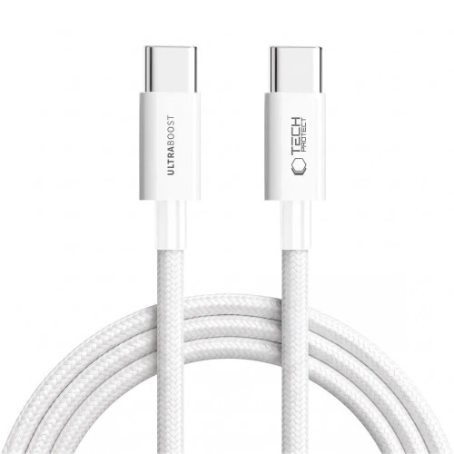 Tech-protect Ultraboost Lite Usb-c Cable Pd 60w / 3a 300cm White, nézet 2