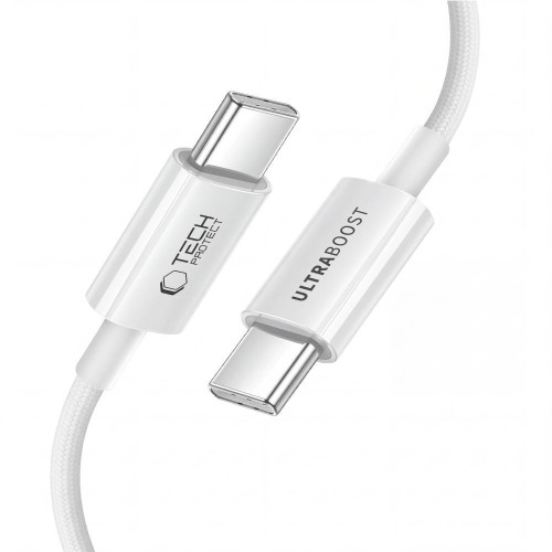 Tech-protect Ultraboost Lite Usb-c Cable Pd 60w / 3a 300cm White, nézet 4