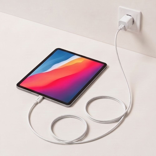 Tech-protect Ultraboost Lite Usb-c Cable Pd 60w / 3a 300cm White, nézet 5