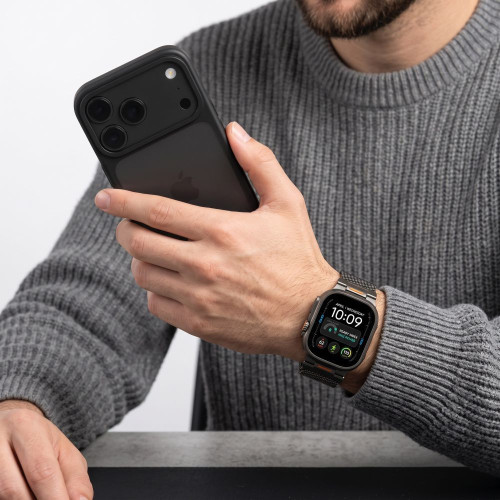 Tech-protect Milano Vanguard Apple Watch 8 / 9 / 10 / 11 / 12 / Se / Ultra (44 / 45 / 46 / 49 Mm) Gunmetal, pohled 5