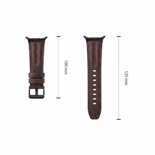 Tech-protect Leatherfit Craft Samsung Galaxy Watch 8 / 9 / Classic (40 / 44 / 46 Mm) Brown, pohled 4