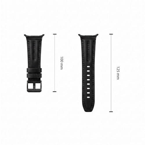 Tech-protect Leatherfit Craft Samsung Galaxy Watch Ultra 1 / 2 2024-2026 (47 Mm) Black, pohled 4