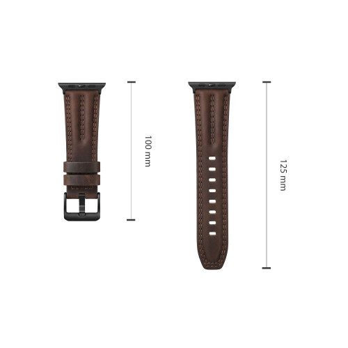 Tech-protect Leatherfit Craft Samsung Galaxy Watch Ultra 1 / 2 2024-2026 (47 Mm) Brown, pohled 4
