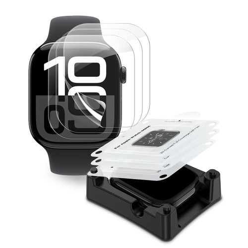 Folia HydroŻelowa Tech-protect Supreme Set+ 3-pack Apple Watch 12 (46 Mm) Clear, view 2