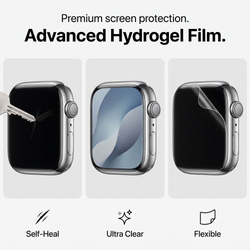Folia HydroŻelowa Tech-protect Supreme Set+ 3-pack Apple Watch 12 (46 Mm) Clear, view 3