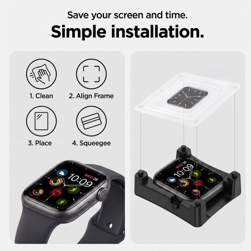 Folia HydroŻelowa Tech-protect Supreme Set+ 3-pack Apple Watch 12 (46 Mm) Clear, view 5