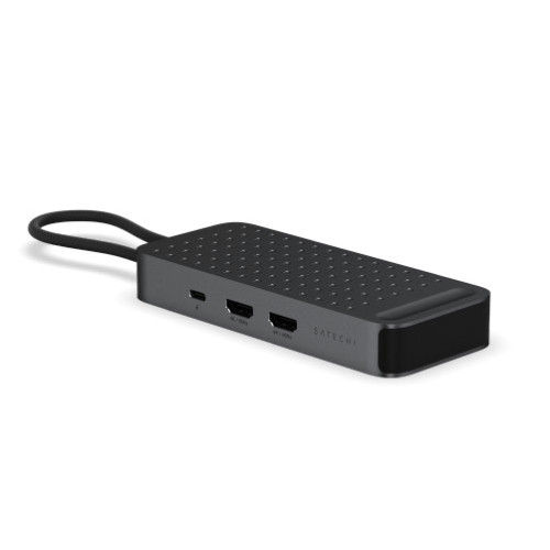 Satechi ExtendView USB4 Dual HDMI Multiport Adapter - adapter USB-C (2x USB-A 10 Gbps, 2x USB-C 10 Gbps, USB-C 140W PD, 2x HDMI 4K@60Hz) (space black)