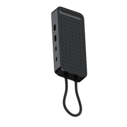 Satechi ExtendView USB4 Dual HDMI Multiport Adapter - adapter USB-C (2x USB-A 10 Gbps, 2x USB-C 10 Gbps, USB-C 140W PD, 2x HDMI 4K@60Hz) (space black), pohled 3