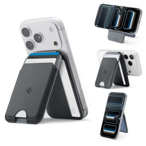 Spigen Nano Pop S V2 Magsafe Magnetic Card Holder Black Sesame, widok 5