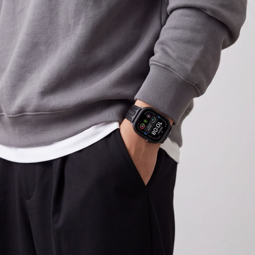 Tech-protect Leatherfit Craft Apple Watch 8 / 9 / 10 / 11 / 12 / Se / Ultra (44 / 45 / 46 / 49 Mm Black, view 7