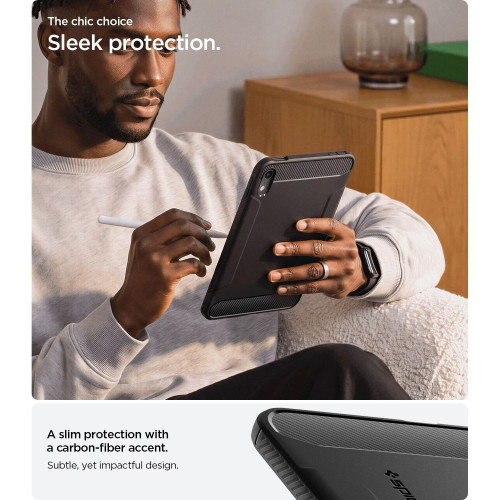 Spigen Rugged Armor Ipad Mini 8.5" 2026 Matte Black, widok 7