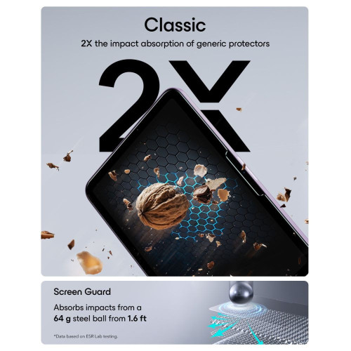 SzkŁo Hartowane Esr Ultrafit Tempered Glass 2-pack Ipad Mini 8.5" 8 / 2026 Clear, pohled 5
