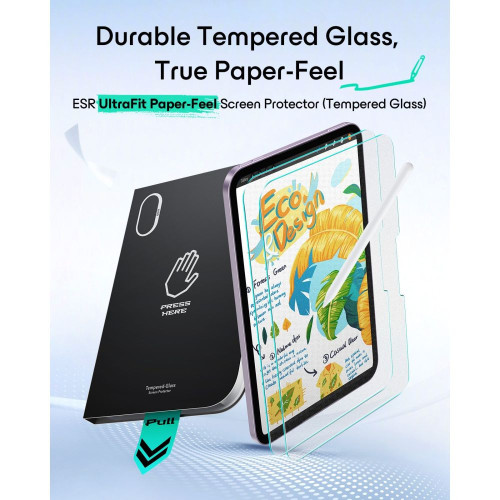 SzkŁo Hartowane Esr Paper Feel 2-pack Ipad Mini 8.5" 8 / 2026 Clear, pohled 3